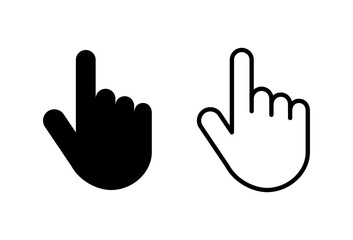 Hand icon set. hand vector icon, palm