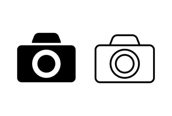 Camera icon set. photo camera icon. camera photography icon.