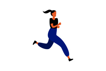 Fototapeta na wymiar running jogging woman