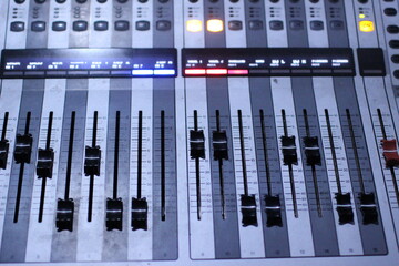 Close up image of a Sound system