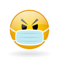 vector emoticon with glass effect