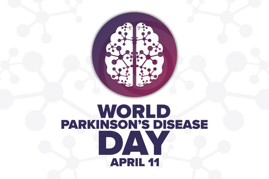 World Parkinson’s Disease Day. April 11. Holiday concept. Template for background, banner, card, poster with text inscription. Vector EPS10 illustration.