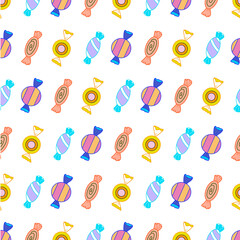 Sweets pattern. Idea for decors, ornaments, wallpapers, gifts, damask, celebrations, invitation, greeting, meeting, summer holidays, kitchen themes. Isolated vector.