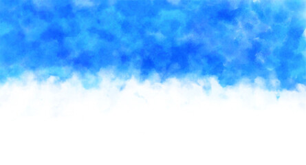 青色、水色の水彩の筆の跡、背景素材、テクスチャ