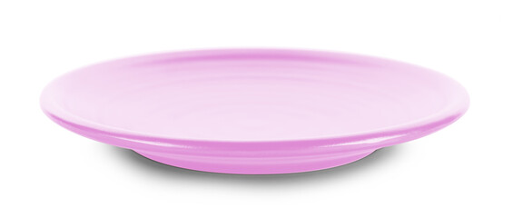empty plate isolated on white background