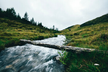 river in the mountains