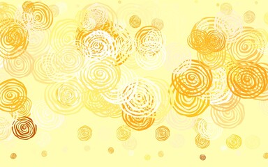 Light Orange vector elegant pattern with roses.
