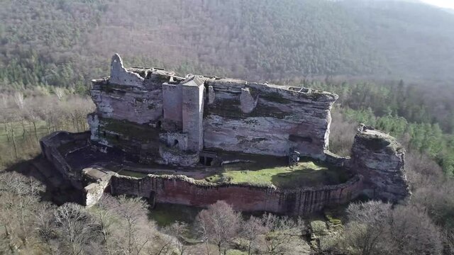 Château du Fleckenstein en drone