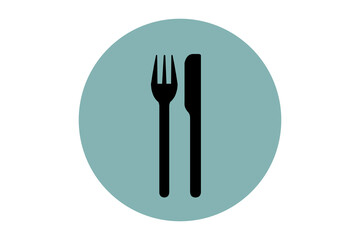 Symbol von Messer und Gabel