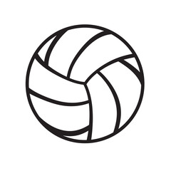 volleyball ball sports activity play competition tournament icon for design