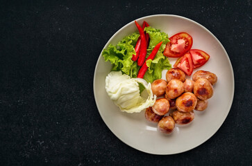 Thai sausage favorite street food