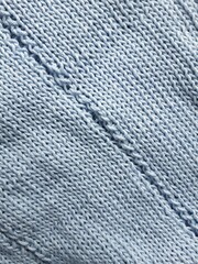 Blue knitted fabric
