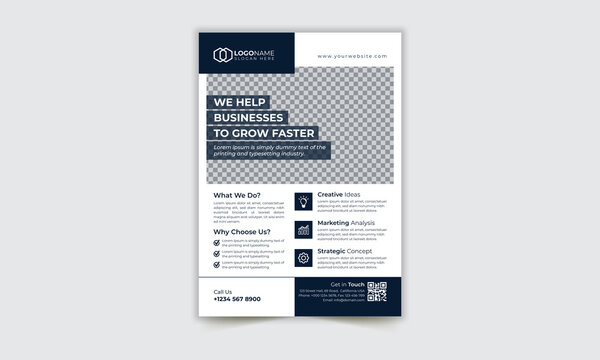 Creative corporate modern business flyer template design