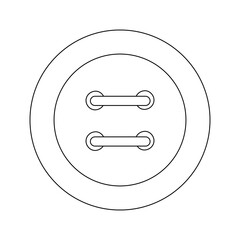 Isolated clothing button.