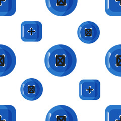 Seamless pattern with clothing buttons.