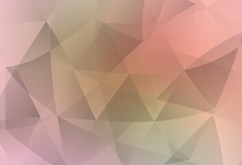 Obraz premium Light Pink, Green vector abstract polygonal pattern.