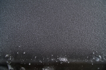 Texture with ice crystals on dark ice