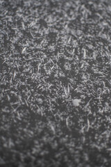 Texture with ice crystals on dark ice