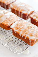 Mini Carrot Cake Loaves with Spring Easter Theme