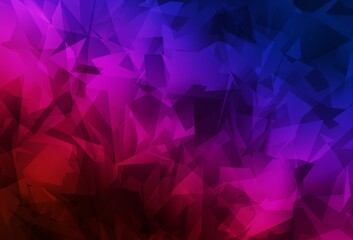 Dark Blue, Red vector abstract polygonal pattern.