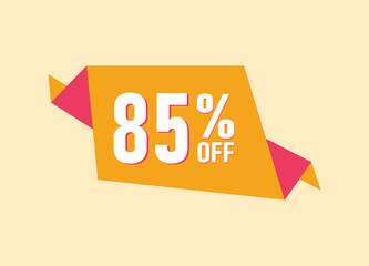 85% off offer banner, 85 percent Discount sale banner design