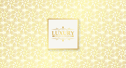 Luxury white ornament pattern design background