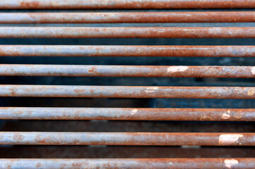 rusty iron bars 