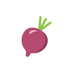Beetroot icon. Flat illustration of beetroot vector icon isolated on white background