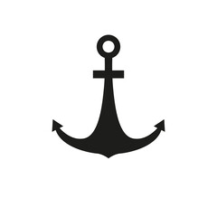 Anchor icon. Simple vector illustration on a white background