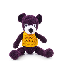 Toy knitted bear.