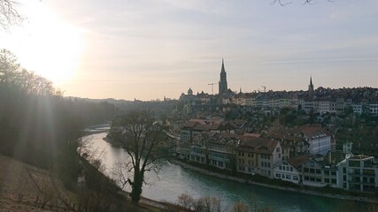 Fototapeta premium Landscape of Bern, the capital of Switzerland
