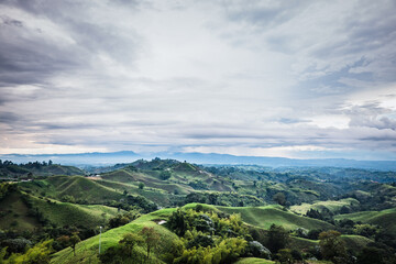 Panoramica del paisaje desde mirador de Filandia Quindio_Colombia
Panoramic of the landscape from viewpoint of Filandia Quindio_Colombia