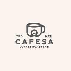 mug coffee shop logo template