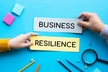 Business resilience concepts.plan and strategy.
