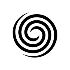 Set of spiral and swirls logo design elements, icons, symbols, and signs.