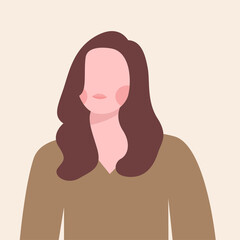 flat vektor woman illustration