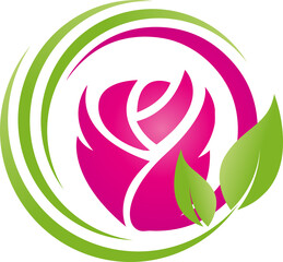 Blume, Rose, Geschenk, Vektor, Logo