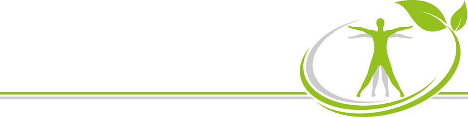 Person in Bewegung, Mensch, Blätter, Heilpraktiker, Wellness, Hintergrund