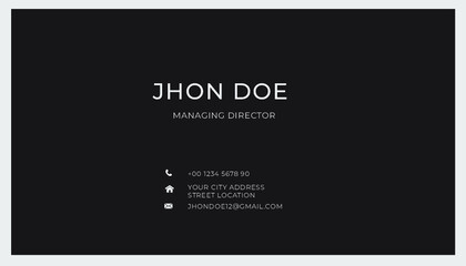 business card elegant design