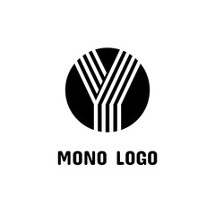 Letter Y modern monogram Logo icon abstract simple concept design vector illustration