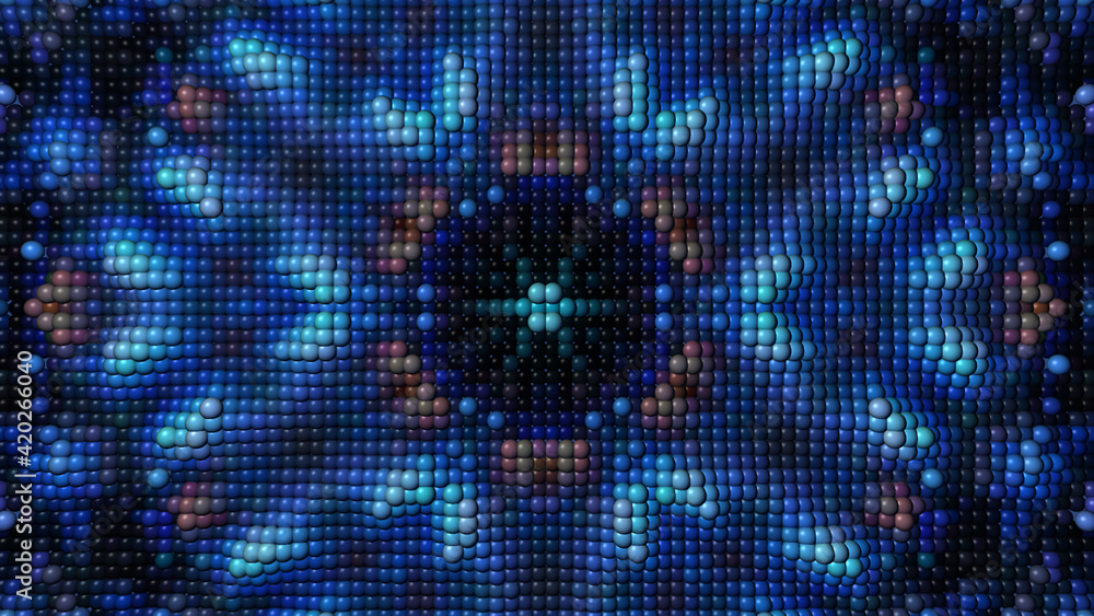 Wall mural abstract blue background with patterned pattern
