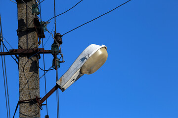 street lamp in the city