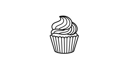Creative Cupcake Muffin Logo Vector 