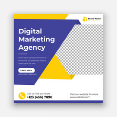 Digital marketing agency and corporate social media post template