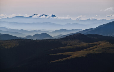 sunrise over the mountain