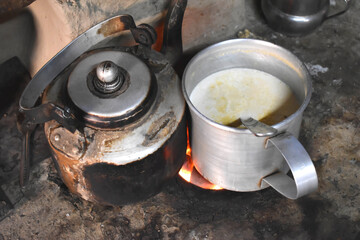 Road side tea stall .