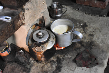 Road side tea stall .