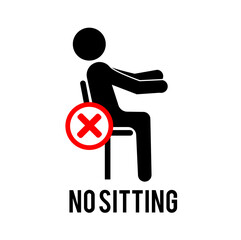Please do not sit here to prevent from Coronavirus 