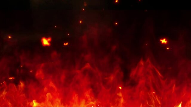 上昇する火花と火の粉の背景動画