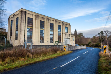 Fototapeta na wymiar Earlstoun Power Station on the Galloway Hydro Electric Scheme, Scotland